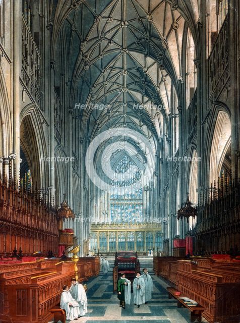 Church interior.Artist: C Wild