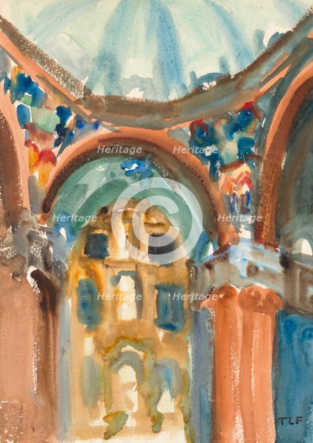 Church Interior, c.1930s? Creator: Thomas La Farge.