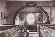 Church Interior, from an album compiled by Sir John Everett Millais. Creator: Unknown