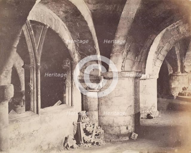Church Interior, from an album compiled by Sir John Everett Millais. Creator: Unknown.