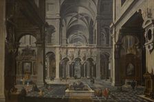 Church Interior; Interior of a Renaissance Church, 1530-1630. Creators: Bartholomeus van Bassen, Esaias van de Velde