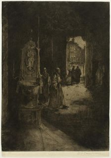 Church Interior, Venice, plate sixteen from the North Italian Set, 1896. Creator: David Young Cameron