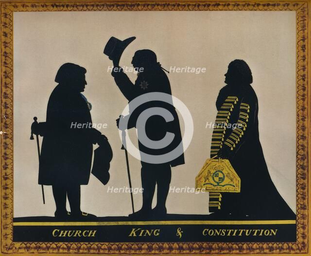 'Church, King & Constitution', c1800. Artist: Charles Rosenberg.