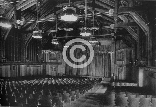 Church-like design of the Auditorium of te Winema Theatre, Scotia, California, 1925. Artist: Unknown.