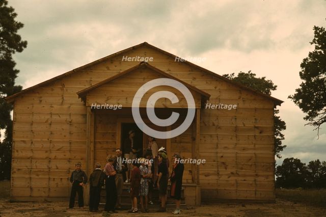 Church, Pie Town, New Mexico, 1940. Creator: Russell Lee.