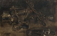 Church Plate and Images. Study for Waldemar Atterdag Holding Visby to Ransom.1882. Creator: Carl Gustaf Hellqvist