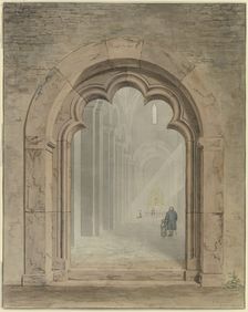 Church portal, 1825. Creator: Friedrich Maximilian Hessemer