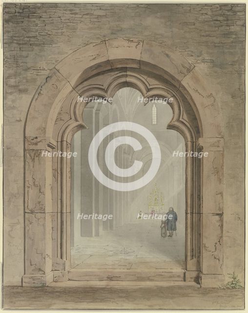 Church portal, 1825. Creator: Friedrich Maximilian Hessemer.