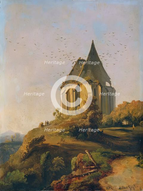 Church ruins, 1854. Creator: Carl Geyling.
