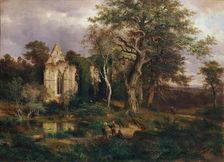 Church ruins, 1864. Creator: Ludwig Halauska