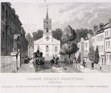 Church Street, Hampstead, London, c1840. Artist: Anon