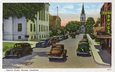 Church Street, Houma, Louisiana, USA, 1940