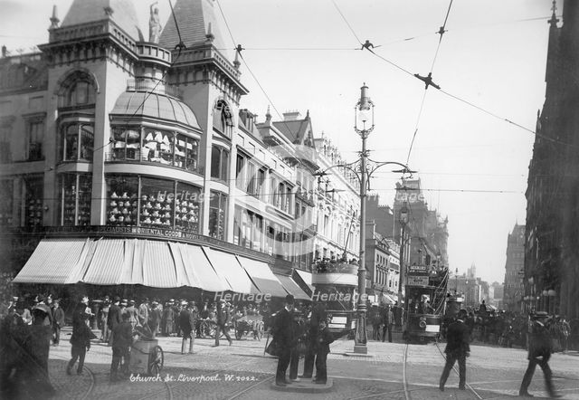 Church Street, Liverpool, 1890-1910. Artist: Unknown