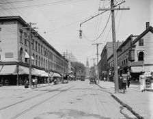 Church Street, north from bank, Burlington, Vt., between 1910 and 1920. Creator: Unknown