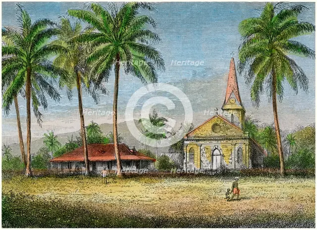 Church, Samoa, c1875. Artist: Unknown