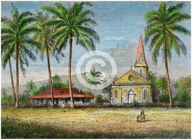 Church, Samoa, c1875. Artist: Unknown