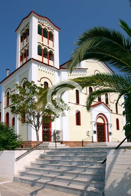 Church, Sami, Kefalonia, Greece. Creator: Peter Thompson.