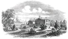 Church, Schools, and Vicarage of St. Just, Penwith, 1850. Creator: Unknown