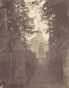 Church Seen from the Path Leading To It, 1850s. Creator: Unknown