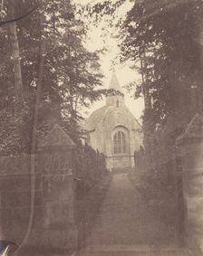Church Seen from the Path Leading To It, 1850s. Creator: Unknown