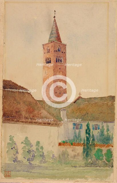 Church Tower, Italy, 1898. Creator: Cass Gilbert.