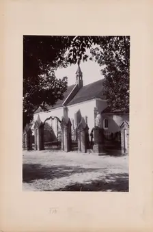 Church with a nave, presbytery and a semicircular apse, unknown location, between 1905-1910. Creator: Unknown