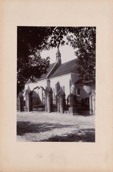 Church with a nave, presbytery and a semicircular apse, unknown location, between 1905-1910. Creator: Unknown