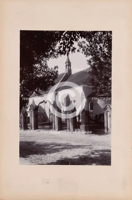 Church with a nave, presbytery and a semicircular apse, unknown location, between 1905-1910. Creator: Unknown.