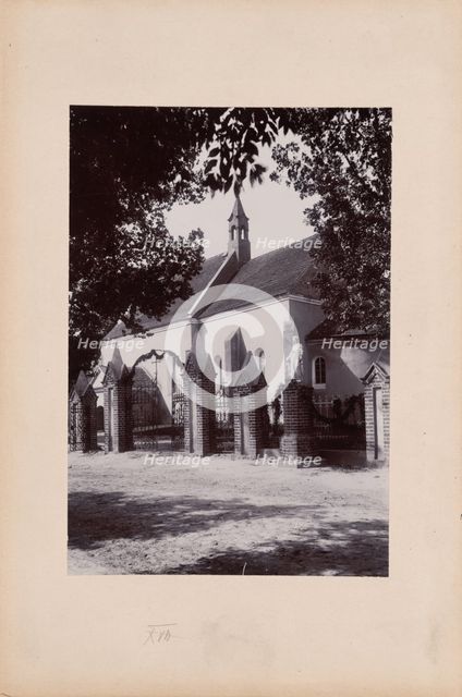 Church with a nave, presbytery and a semicircular apse, unknown location, between 1905-1910. Creator: Unknown.
