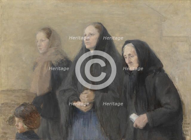 Churchgoers (Easter Morning), 1895-1900. Creator: Helene Schjerfbeck.