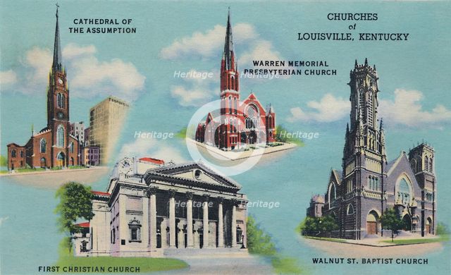 'Churches of Louisville, Kentucky', 1942. Artist: Caufield & Shook.