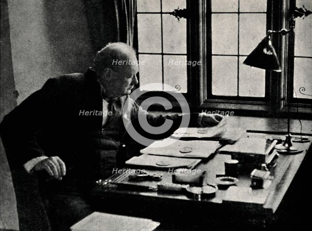 'Churchill at Work', 1940s, (1945).  Creator: Unknown.