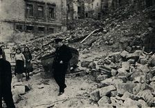 Churchill Visits Battered Malta 1943, (1945). Creator: Unknown