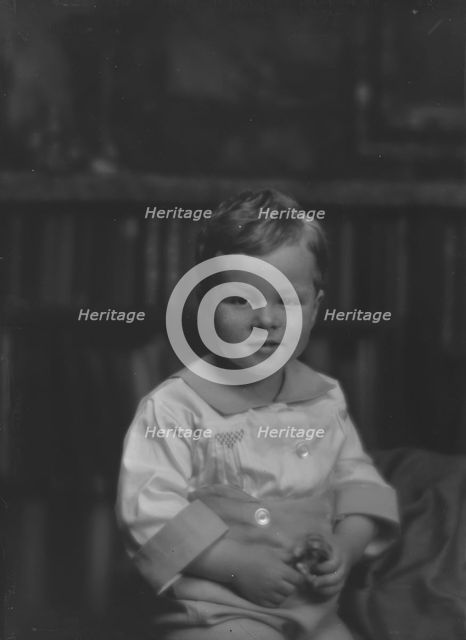 Churchill, Winston, Mrs., baby of, portrait photograph, 1916 Apr. 14. Creator: Arnold Genthe.