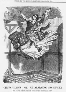 Churchillius; or, an Alarming Sacrifice! 1887. Creator: Joseph Swain