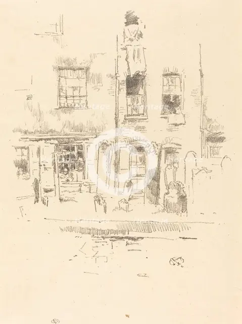 Churchyard, 1887. Creator: James Abbott McNeill Whistler.