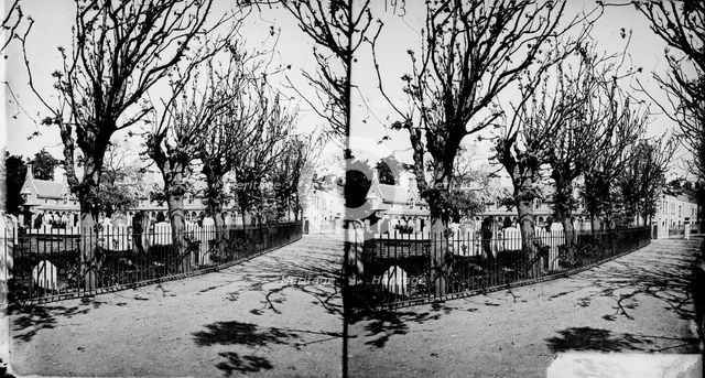 Churchyard, All Saints Church, Fulham, London, c1870-1900. Creator: York & Son.