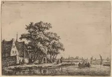 Churchyard at the Waterside. Creator: Anthonie Waterloo