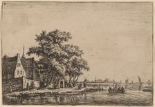 Churchyard at the Waterside. Creator: Anthonie Waterloo