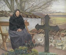 Churchyard at Flong, 1904. Creator: Laurits Andersen Ring