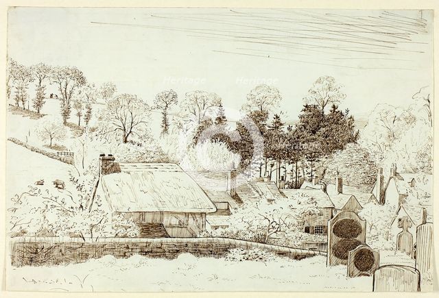 Churchyard, n.d. Creator: Henry Stacy Marks.