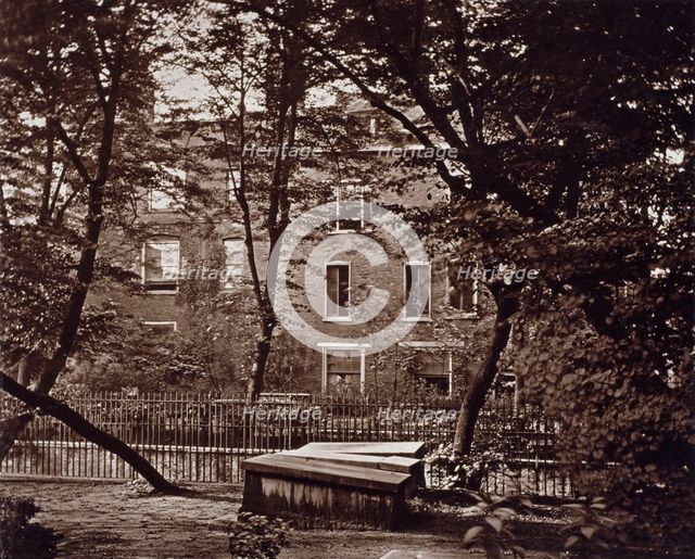Churchyard of St. Laurence Pountney, c1879. Creator: Henry Dixon & Son.