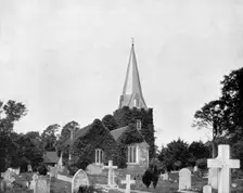 Churchyard of Stoke-Pogis, England 1893.Artist: John L Stoddard