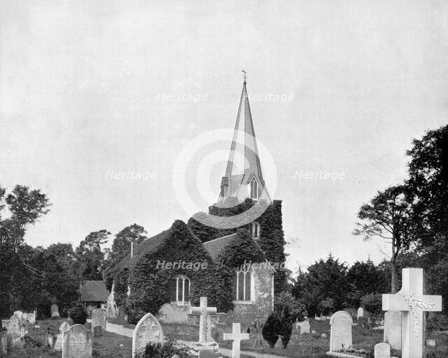 'Churchyard of Stoke-Pogis, England', 1893.Artist: John L Stoddard