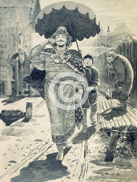 Churila Plyonkovich, 1895. Artist: Ryabushkin, Andrei Petrovich (1861-1904)