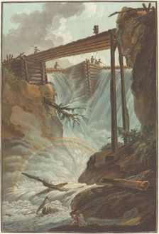 Chute de la Tritt dans la vallée de Muhlethal, 1776. Creator: Charles-Melchior Descourtis