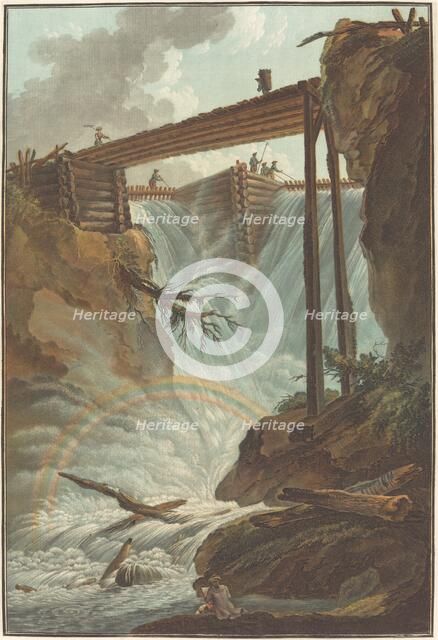 Chute de la Tritt dans la vallée de Muhlethal, 1776. Creator: Charles-Melchior Descourtis.