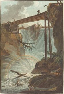 Chute de la Tritt dans la vallée de Muhlethal, 1776. Creator: Charles-Melchior Descourtis