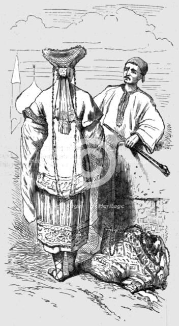 'Chuvashes and their costumes; A Journey on the Volga', 1875. Creator: Nicholas Rowe.