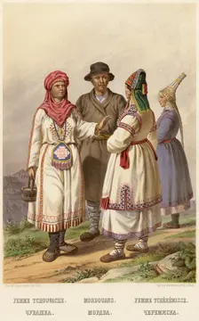 Chuvashka Mordva Cheremiska, 1862. Creator: Karl Fiale